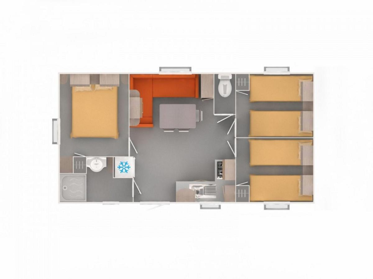 Mobilehome 8 Personnes Avec Clim Situe Aux Sables Du Midi 瓦尔拉普拉日 外观 照片